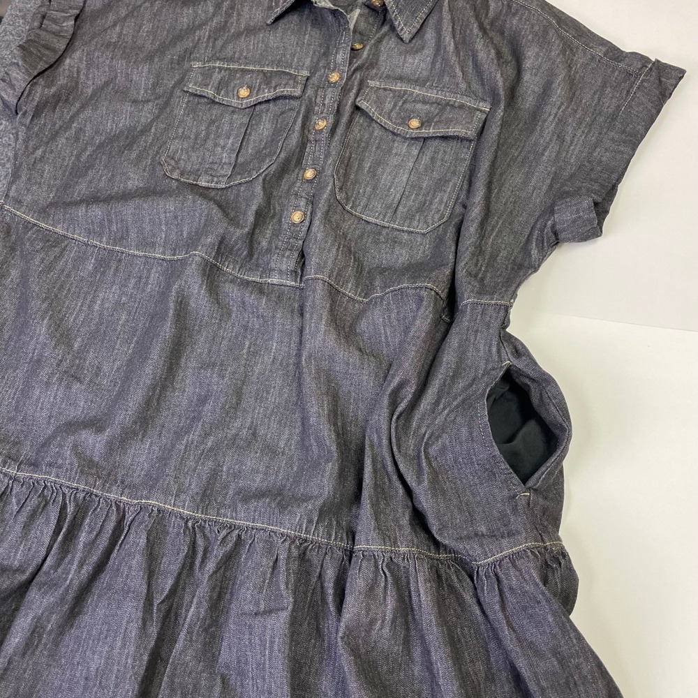 Lauren Ralph Lauren Dark blue Denim Midi Shirt Dress - Picture 9 of 12